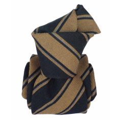 Cravate en laine et soie, Basilicata Jaune doré Segni et Disegni