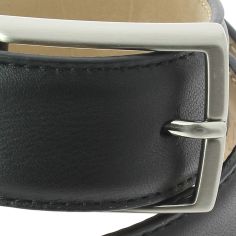 Ceinture cuir, Vitello, couleur noir, avec surpiqure Robert Charles 2