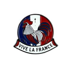 Pin's Coq Vive la France Clj Charles Le Jeune