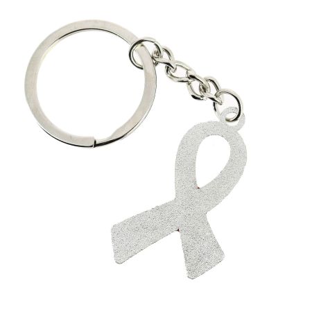 Porte Clés Ruban Rose de sensibilisation - Cancer du sein - Octobre Rose Clj Charles Le Jeune