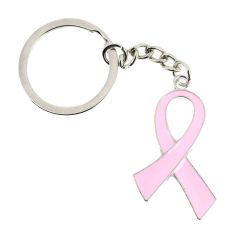 Porte Clés Ruban Rose de sensibilisation - Cancer du sein - Octobre Rose Clj Charles Le Jeune