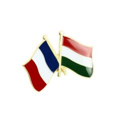 Pin's Drapeaux Jumelage France - Hongrie Clj Charles Le Jeune 2