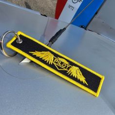 Porte Clés Pilote Wings Noir Clj Charles Le Jeune 2