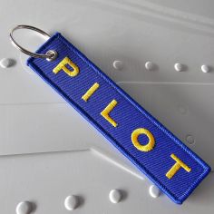 Porte Clés Pilote Bleu Clj Charles Le Jeune 2