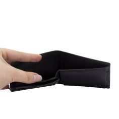 Mini Portefeuille en cuir noir, Protection RFID Friedrich 23 2