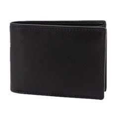 Mini Portefeuille en cuir noir, Protection RFID Friedrich 23