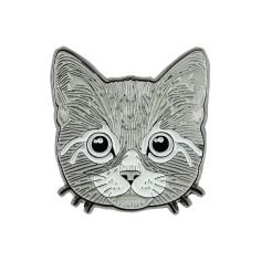 Pin's Tête de chat Clj Charles Le Jeune