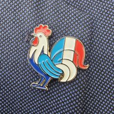 Pin's Coq Patriote Clj Charles Le Jeune 2