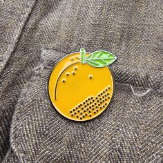 Pin's Orange Clj Charles Le Jeune 2