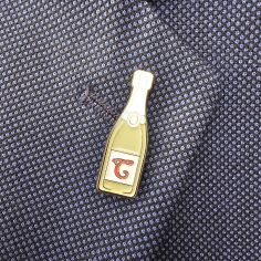 Pin's Bouteille de vin pétillant Clj Charles Le Jeune 2