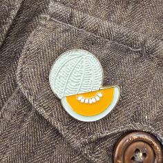 Pin's Melon tranche Clj Charles Le Jeune 2