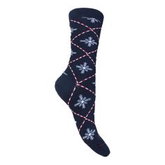 Mi chaussettes en coton Flocon Noël et sa boite. Labonal, fabriquées en France. Labonal