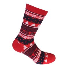 Mi chaussettes en coton Sapin Norvégien Noël et sa boite. Labonal, fabriquées en France. Labonal