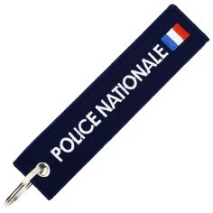 Porte Clés - Police Nationale - Drapeau Bleu Blanc Rouge Clj Charles Le Jeune