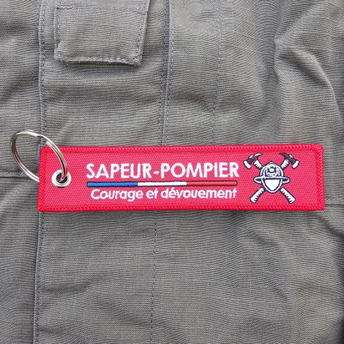 Porte Clés - Sapeur Pompier - Casque et Haches