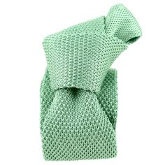 Cravate Tricot unie, Vert d'eau. Arcobaleno