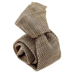 Cravate Tricot unie, Beige Lino. Arcobaleno 2