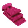 Cravate Tricot unie, Rose Boléro. Arcobaleno