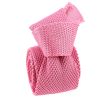 Cravate Tricot unie, Rose Oeillet. Arcobaleno