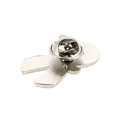 Pin's Ruban Bleu et moustache - Cancer prostate et colon 2