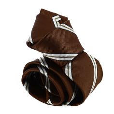 Cravate club marron 2