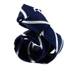 Cravate club Giulia bleu et gris 2