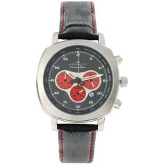 Montre, Kennett, Challenger black and red chronograph Kennett