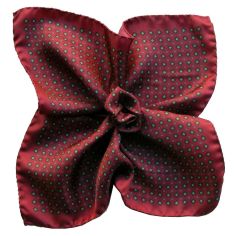 Pochette soie, Paolo Bordeaux Segni et Disegni 2