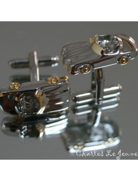 Boutons de manchette, Voiture decapotable Clj Charles Le Jeune