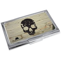 TCH9290WB- Porte cartes de visite T&T, Skull - White Brick Tyler & Tyler