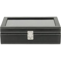 Ecrin 10 montres, London, cuir noir Friedrich 23 2