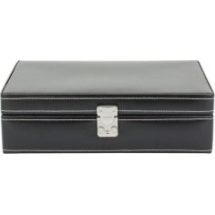 Ecrin 10 montres premium, London, cuir noir Friedrich 23 2