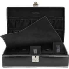 Ecrin 10 montres premium, London, cuir noir Friedrich 23