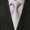 Cravate CLJ, Montelimar, blanc pur Clj Charles Le Jeune Cravates