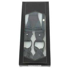 Bretelle 3 attaches Hercule, gris foncé. Cuir Marron Tony & Paul 2