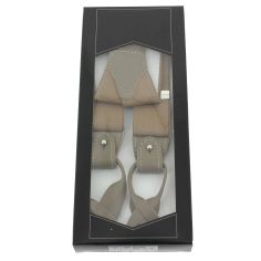 Bretelle 3 attaches Hercule, taupe. Cuir Taupe Tony & Paul 2
