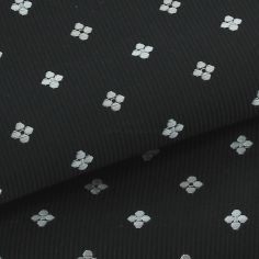 Pochette noir, motifs fleurs Clj Charles Le Jeune 2