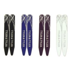 Boutons de manchette, Baleines de col, Diffusion 4 couleurs, 4 paires Tyler & Tyler