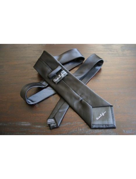 Cravate CLJ, Bistrot, Noir Charbon Clj Charles Le Jeune