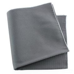 Pochette soie, Elefante, ourlet blanc Tony & Paul