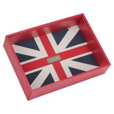 Boite de rangement empilable UK rouge, Modèle 1 Stackers UK