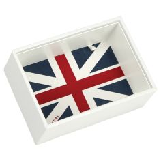 Boite de rangement empilable UK blanc, Modèle 1 Stackers UK