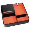 Valet de rangement, Dulwich, cuir doublé orange Dulwich Designs Ecrins