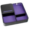 Valet de rangement, Dulwich, cuir doublé violet Dulwich Designs Ecrins