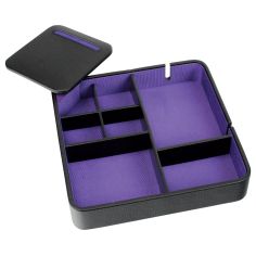 Valet de rangement, Dulwich, cuir doublé violet Dulwich Designs 2