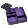 Valet de rangement, Dulwich, cuir doublé violet Dulwich Designs