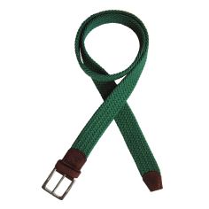 Ceinture T&T, Tressée Vert foncé Tyler & Tyler