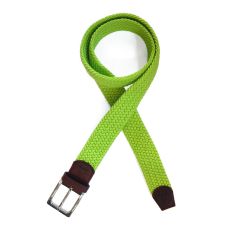 Ceinture T&T, Tressée Vert Lime Tyler & Tyler