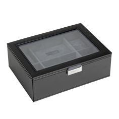 Boite 8 montres stackers empilable, Module1(haut) noir exécutif Stackers UK 2