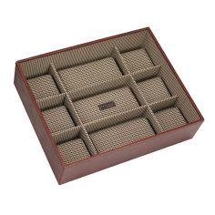 Boite 15 montres stackers empilable, Module2 marron-Check, Stackers UK